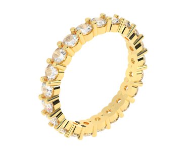 Üç boyutlu değerli yüzük.