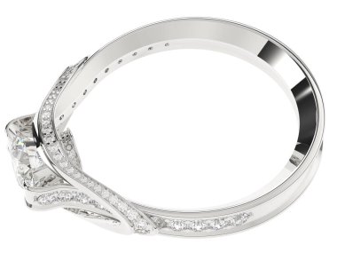 Üç boyutlu değerli yüzük.