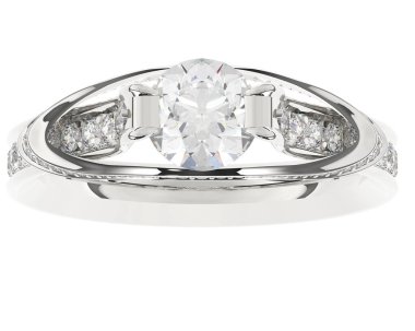 Üç boyutlu değerli yüzük.