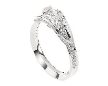 Üç boyutlu değerli yüzük.