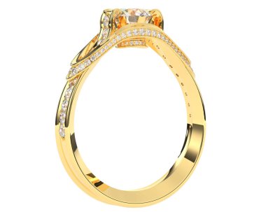 Üç boyutlu değerli yüzük.