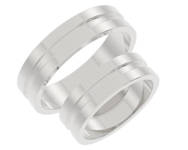 Üç boyutlu değerli yüzük.