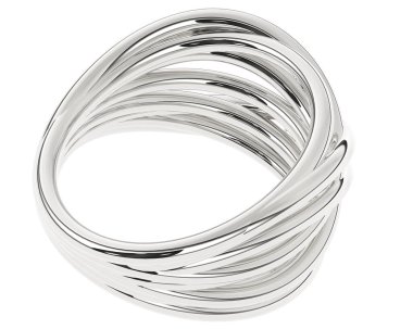 Üç boyutlu değerli yüzük.