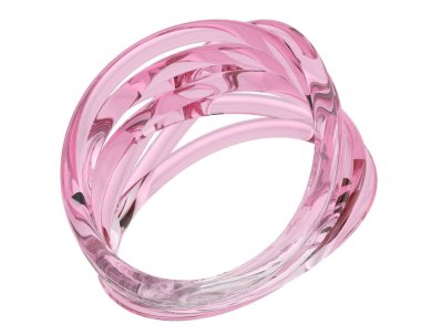 Beyaz arkaplanda izole edilmiş değerli halka     