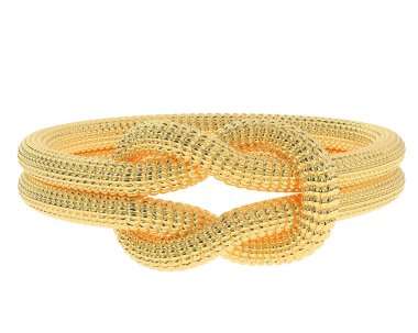 Beyaz arkaplanda izole edilmiş değerli halka     