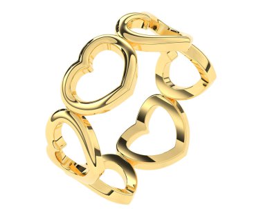 Üç boyutlu değerli yüzük.