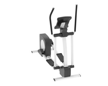 Elliptik eğitmen arka planda izole edildi. 3d görüntüleme, illüstrasyon