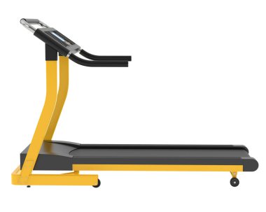 Beyaz arka planda spor aletleri. 3D görüntüleme. Görüntü