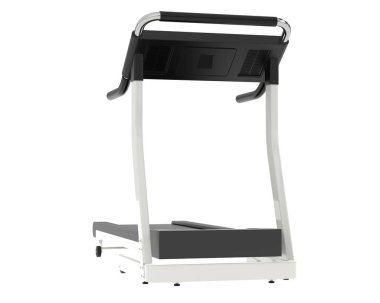 Beyaz arka planda spor aletleri. 3D görüntüleme. Görüntü