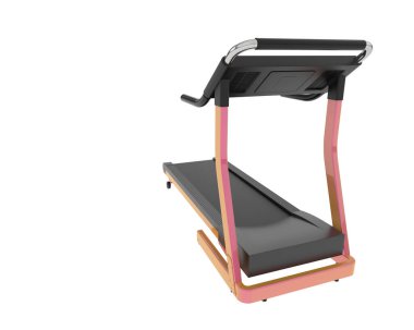 Beyaz arka planda spor aletleri. 3D görüntüleme. Görüntü