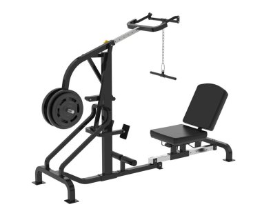 Spor malzemeleri. Kaldıraç jimnastik makinesinin 3 boyutlu çizimi