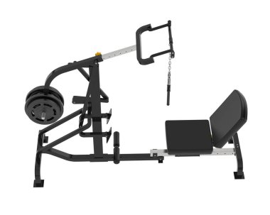 Spor malzemeleri. Kaldıraç jimnastik makinesinin 3 boyutlu çizimi