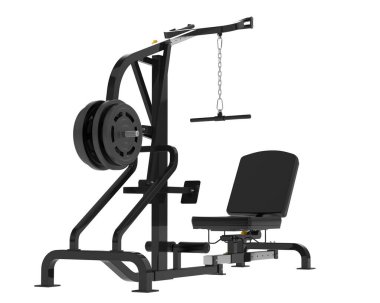 Spor malzemeleri. Kaldıraç jimnastik makinesinin 3 boyutlu çizimi