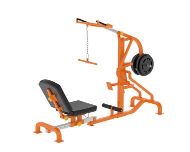 Spor malzemeleri. Kaldıraç jimnastik makinesinin 3 boyutlu çizimi