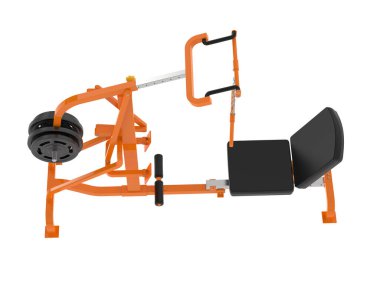 Spor malzemeleri. Kaldıraç jimnastik makinesinin 3 boyutlu çizimi