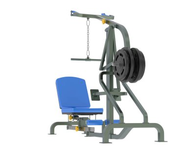 Spor malzemeleri. Kaldıraç jimnastik makinesinin 3 boyutlu çizimi