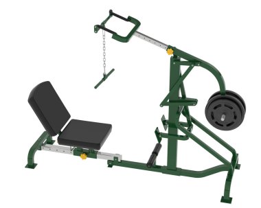 Spor malzemeleri. Kaldıraç jimnastik makinesinin 3 boyutlu çizimi