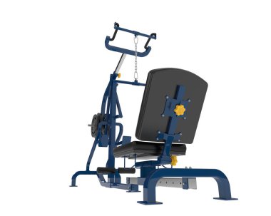 Spor malzemeleri. Kaldıraç jimnastik makinesinin 3 boyutlu çizimi