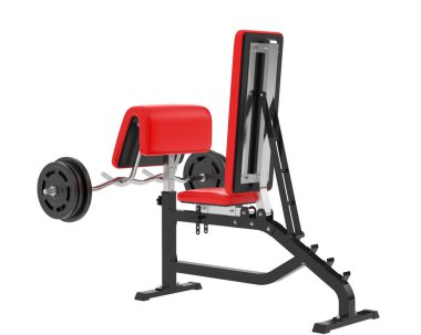 Arka planda kol kıvrım bankı izole. 3d görüntüleme - illüstrasyon