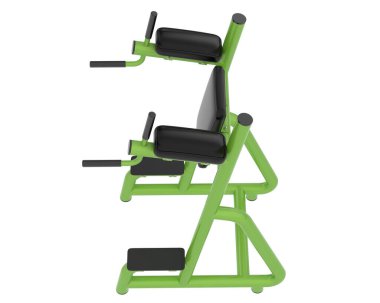 Roma sandalyesinin 3D çizimi, spor aletleri.