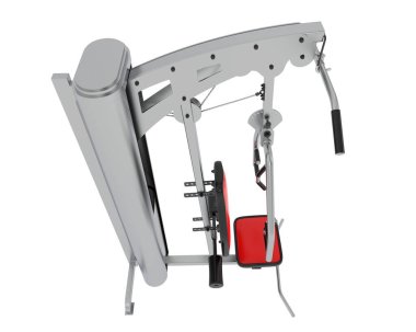 Spor malzemelerinin 3D çizimi