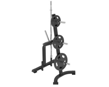 Ağırlık alanı arka planda izole edildi. 3d görüntüleme - illüstrasyon