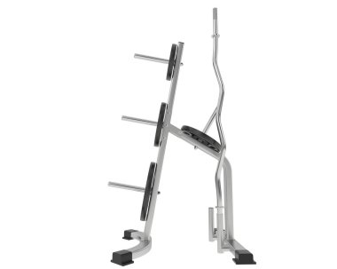 Ağırlık alanı arka planda izole edildi. 3d görüntüleme - illüstrasyon