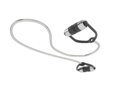 Genişletici ve spor ekipmanları beyaz arkaplanda izole edilmiş