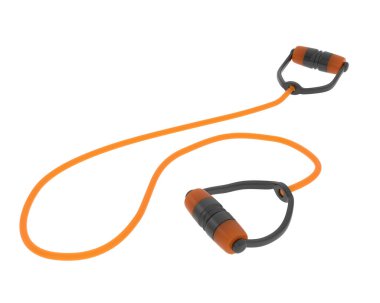 Genişletici ve spor ekipmanları beyaz arkaplanda izole edilmiş