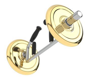 Deadlift Tuzak Çubuğu, beyaz üzerine izole edilmiş altıgen dambıl 