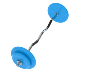 Halter arka planda izole edildi. 3d görüntüleme - illüstrasyon