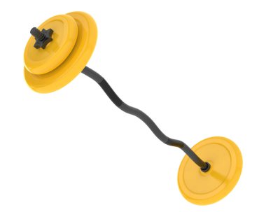 Halter arka planda izole edildi. 3d görüntüleme - illüstrasyon