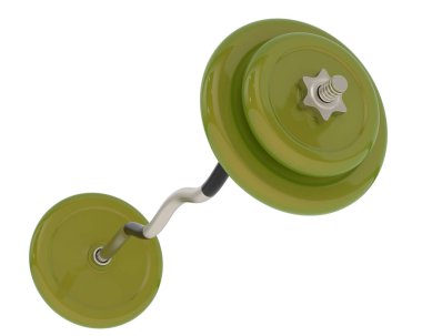 Halter arka planda izole edildi. 3d görüntüleme - illüstrasyon