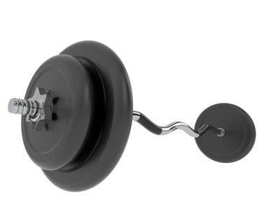 Halter arka planda izole edildi. 3d görüntüleme - illüstrasyon