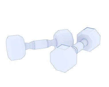 iki beyaz dambıl beyaz dambıl 