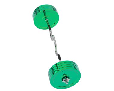 Halter arka planda izole edildi. 3d görüntüleme - illüstrasyon