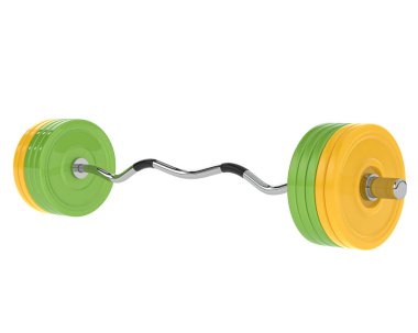 Halter arka planda izole edildi. 3d görüntüleme - illüstrasyon