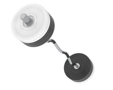 Halter arka planda izole edildi. 3d görüntüleme - illüstrasyon