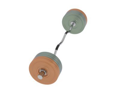 Halter arka planda izole edildi. 3d görüntüleme - illüstrasyon