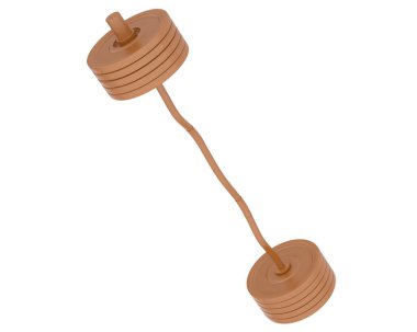 Halter arka planda izole edildi. 3d görüntüleme - illüstrasyon