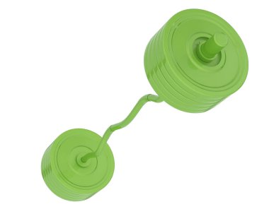 Halter arka planda izole edildi. 3d görüntüleme - illüstrasyon