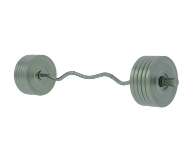 Halter arka planda izole edildi. 3d görüntüleme - illüstrasyon