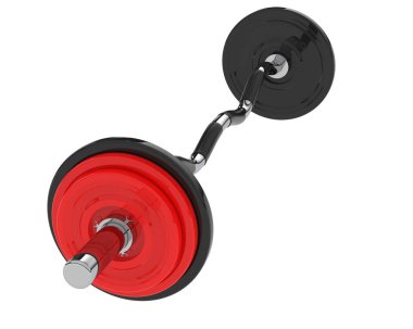 Halter arka planda izole edildi. 3d görüntüleme - illüstrasyon