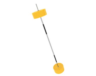 Halter arka planda izole edildi. 3d görüntüleme - illüstrasyon