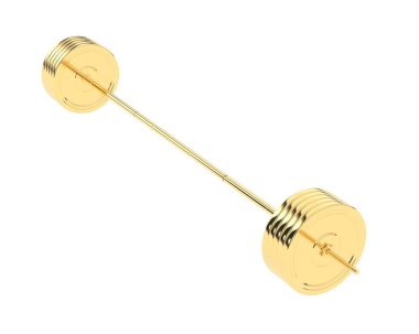 Halter arka planda izole edildi. 3d görüntüleme - illüstrasyon