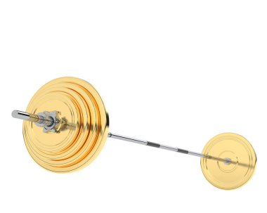 Halter arka planda izole edildi. 3d görüntüleme - illüstrasyon