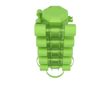 Arka planda halterleri olan ağırlık ağacı. 3d görüntüleme - illüstrasyon