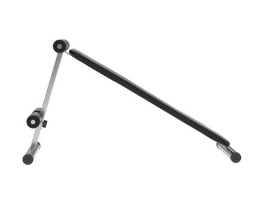 Spor salonunun 3D çizimi, spor aletleri, ayarlanabilir spor bankları. 