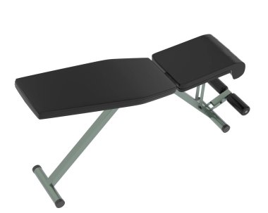 Beyaz arka planda jimnastik masası. 3D görüntüleme. Görüntü