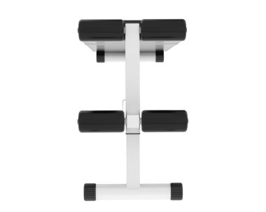 Beyaz arka planda jimnastik masası. 3D görüntüleme. Görüntü